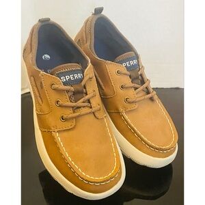 Sperry Bowfin Youth Boys' Boat Shoe | Beige Brown Size 3